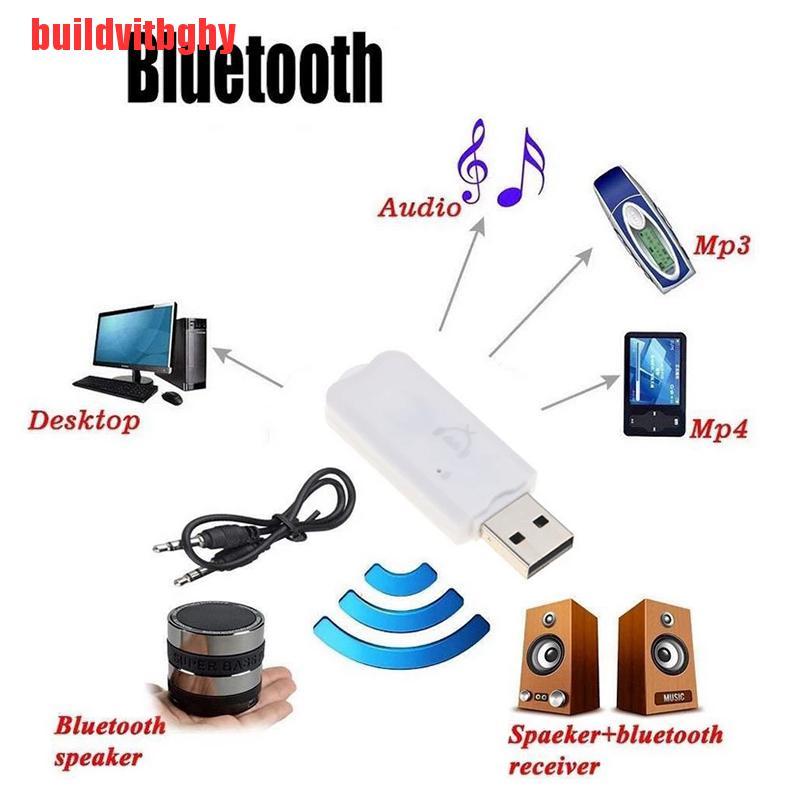 (Mua-Code) Usb Thu Phát Bluetooth Không Dây Âm Thanh Stereo Với Micro