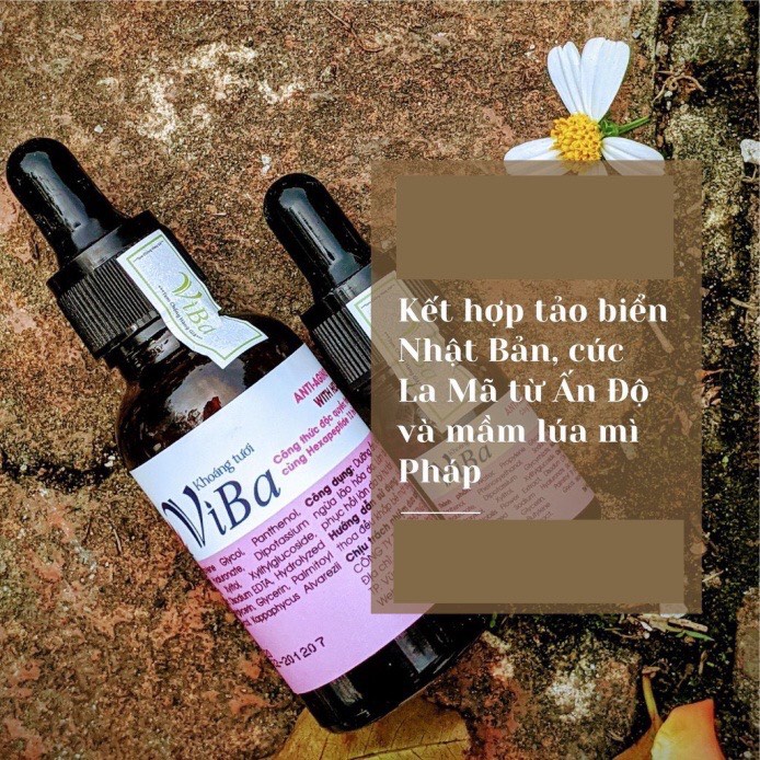 Serum dưỡng da, tinh chất dưỡng trẻ hóa da VIBA 30ml tác dụng dưỡng ẩm, sáng da, ngừa lão hóa bak