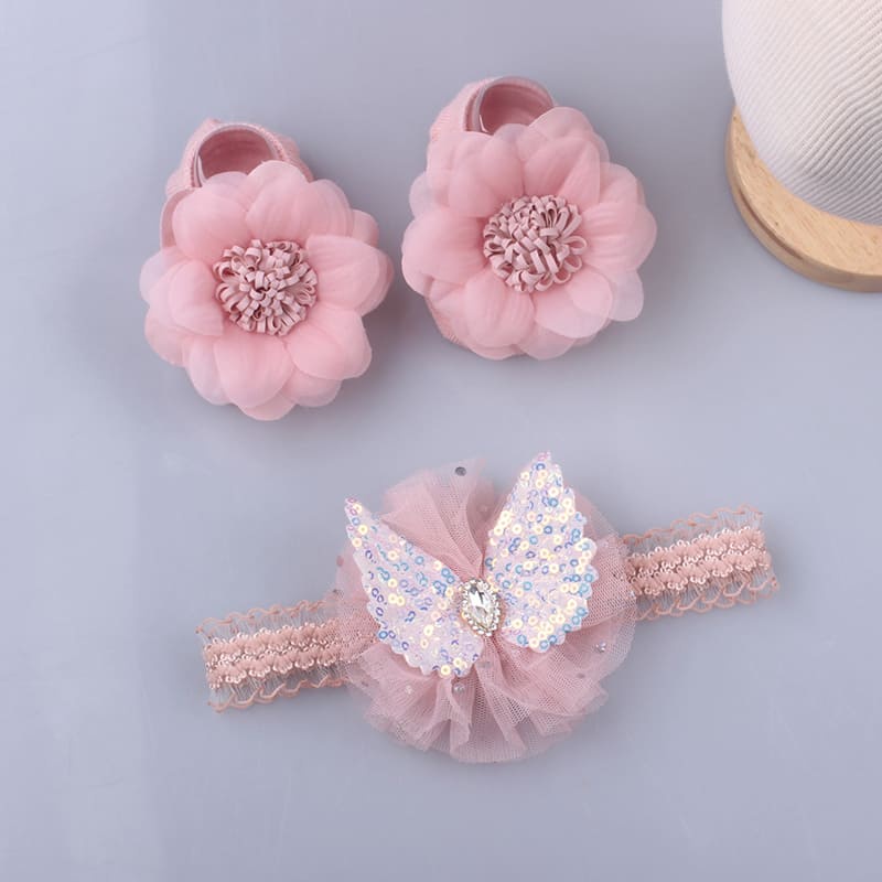 Set 2 Băng Đô Đính Nơ Xinh Xắn Dành Cho Bé Gái