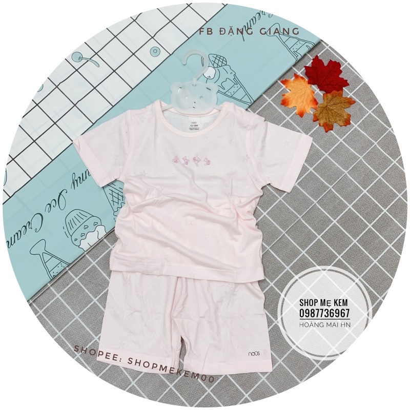 Bộ Nous Cộc Tay Cài Vai Chất Petit/Air/Doux,