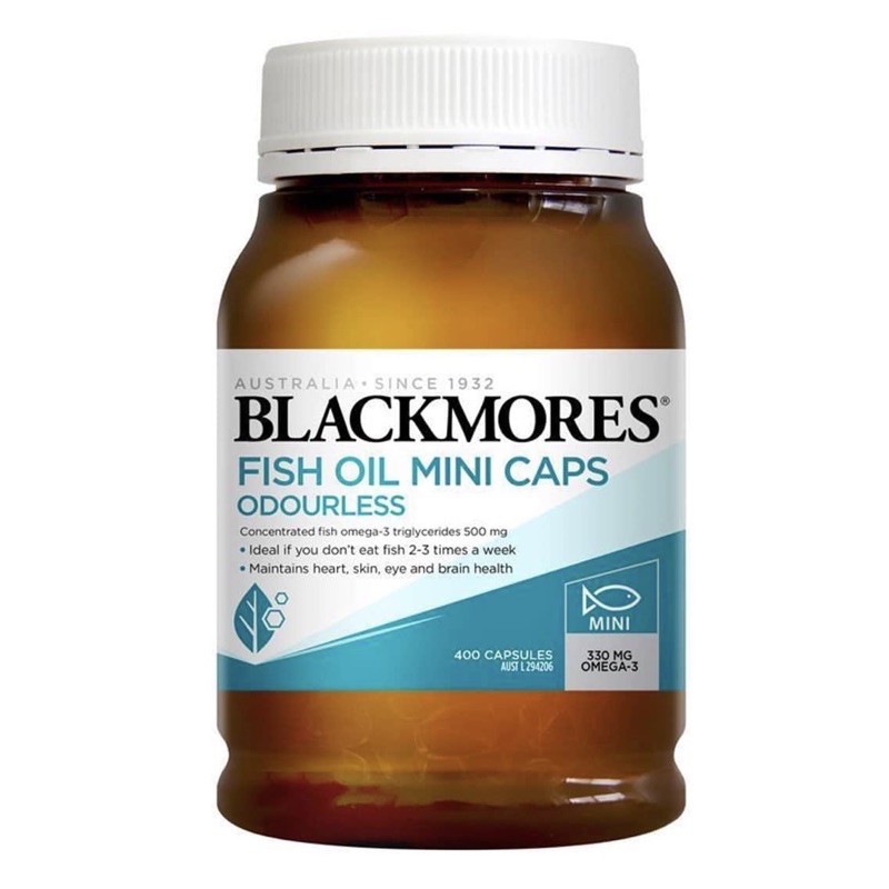 Dầu Cá Blackmores Omega 3 Fish Oil Mini caps 1000mg 400 viên