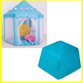 Thảm lót lều cho bé màu xanh - Lều chơi cho bé lục giác
