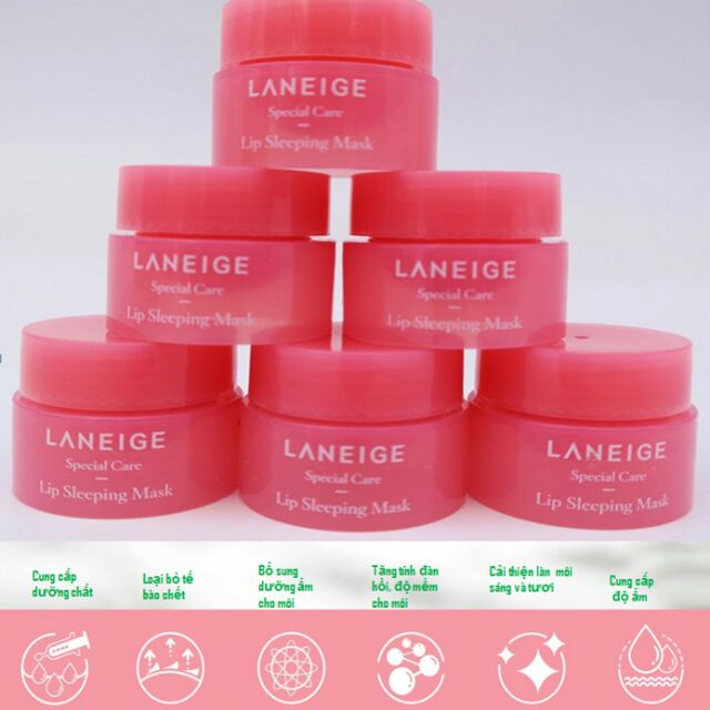 Mặt nạ ngủ và dưỡng môi Laneige