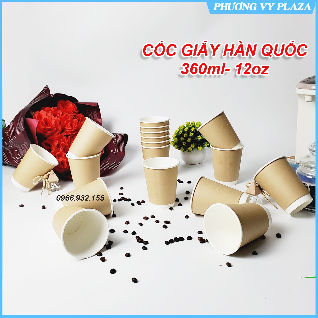 50 chiếc cốc giấy 2 lớp hàn quốc siêu đẹp