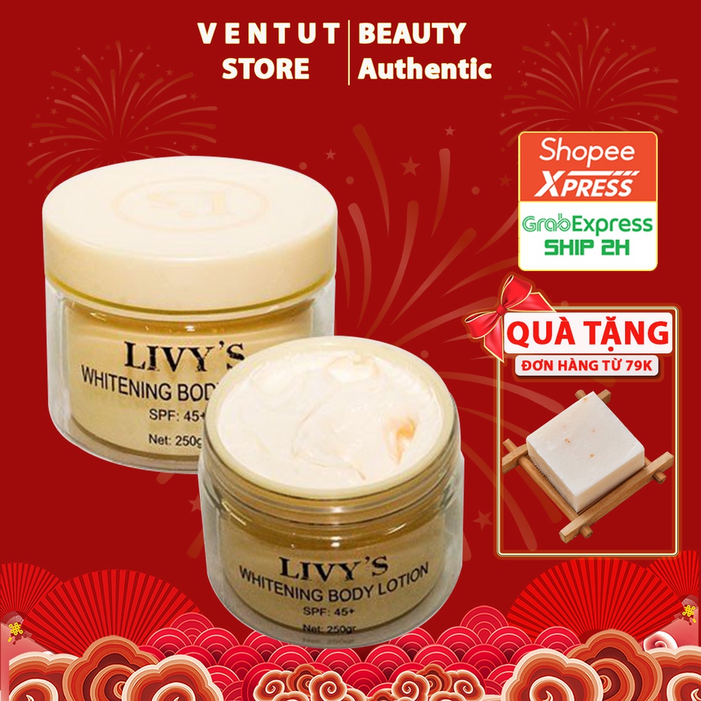 KEM BODY LIVY'S VÀNG THÁI LAN TRẮNG DA MỊN DA KHÔNG BẾT