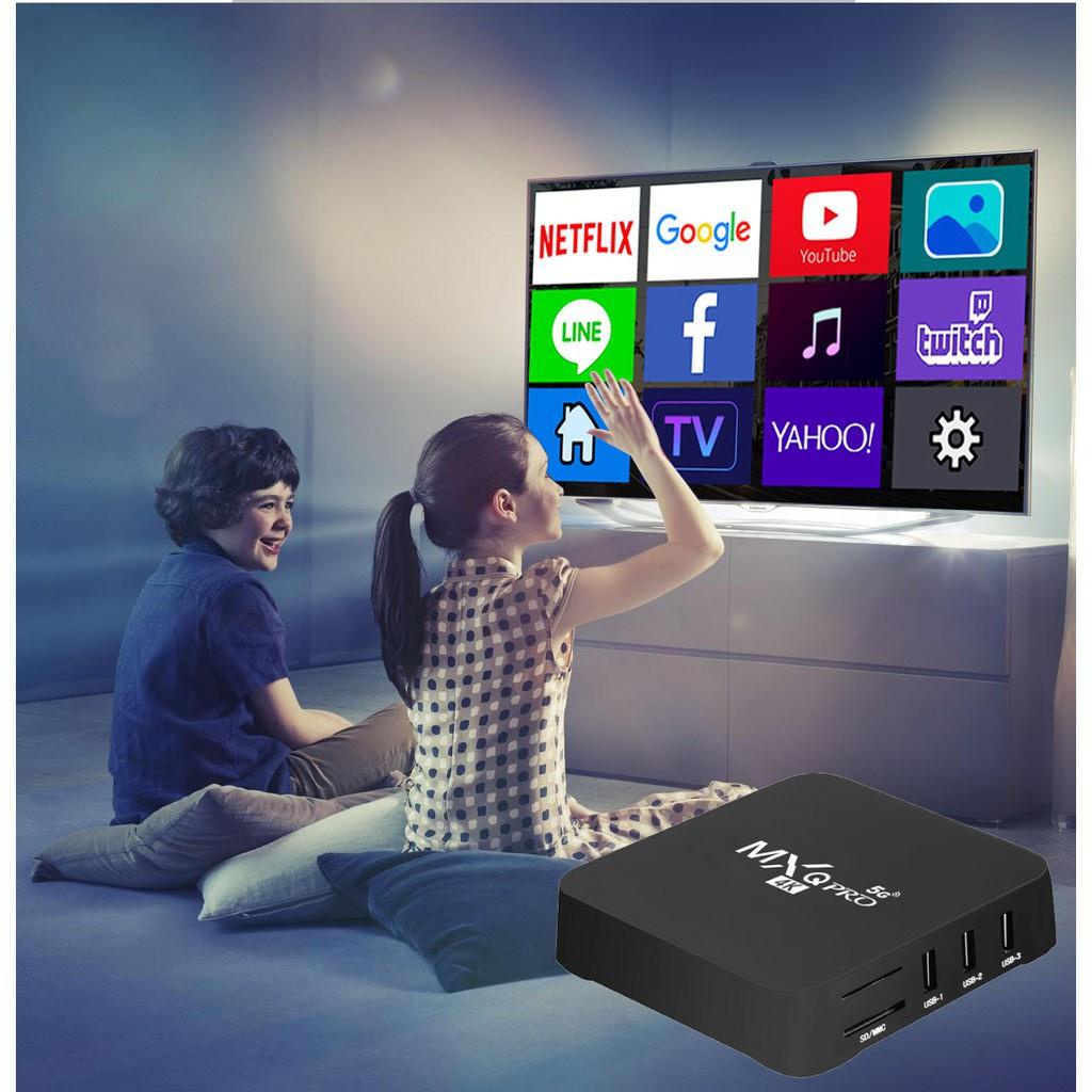 Đầu TV box MXQ Pro 4K 5g Android 10.0 UHD + I8 ChấT LượNg Cao