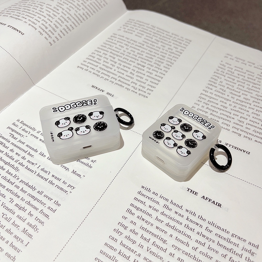 Vỏ Bảo Vệ Hộp Sạc Tai Nghe Airpod 1 2 Pro 3 Bằng Silicon TPU Mềm Hình Chú Chó Dễ Thương