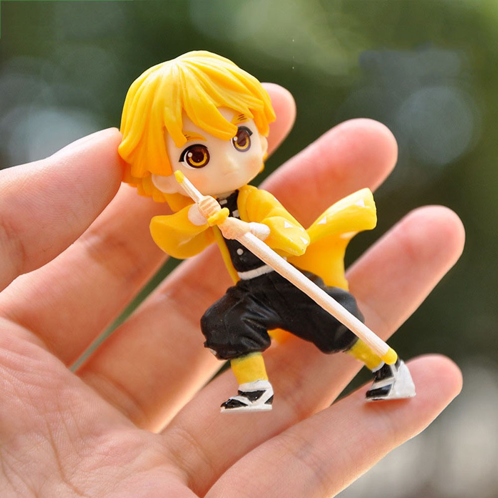Mô hình nhân vật trong anime Demon Slayer sống động cỡ nhỏ 7cm bằng PVC