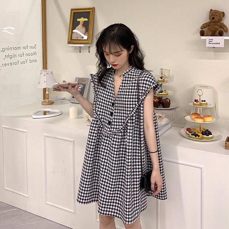 Đầm baby doll Hàn Quốc dễ thương
