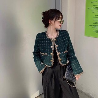 Áo dạ tweets dáng ngắn sang chảnh