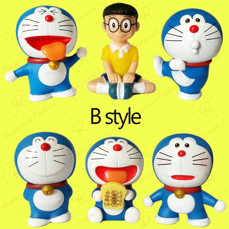 Bộ 6 mô hình nhân vật Doraemon ngộ nghĩnh