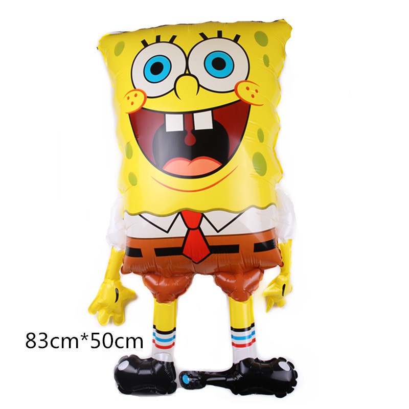 Bong Bóng Nhôm Hình SpongeBob SquarePants and Pieta Trang Trí Tiệc Sinh Nhật Cho Bé