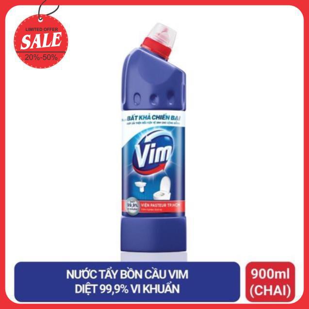 Nước Tẩy Bồn Cầu Vim Diệt Khuẩn (900ml)