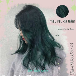 Thuốc nhuộm tóc màu RÊU ĐA TRẦM . Thuốc nhuộm tóc tại nhà Beehair