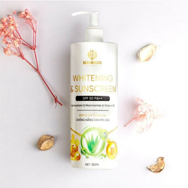 KEM TRẮNG DA BODY BABY Bamboo - chống nắng toàn thân spf50+