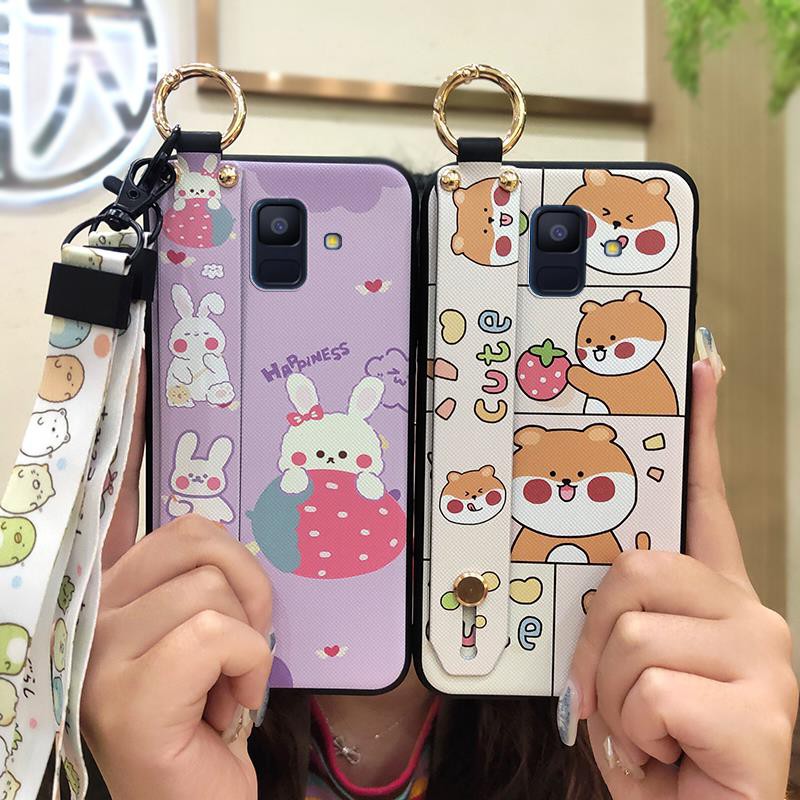 Ốp điện thoại mềm chống sốc in hình anime cho Samsung Galaxy A6 / A6 2018