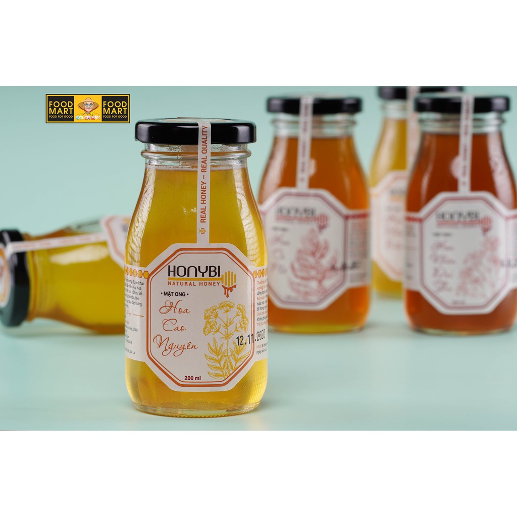 Mật Ong Hoa Cao Nguyên 500ml từ vùng đồi núi bazan từ hoa có thảo dược như hoa cỏ kim, hoa cỏ lào