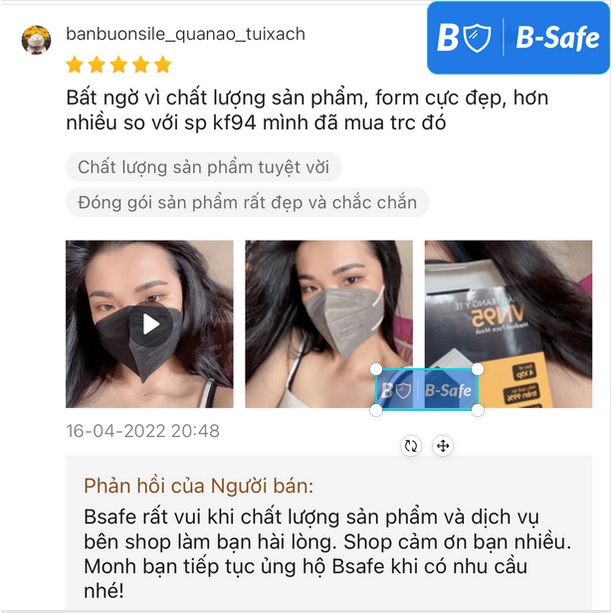 Khẩu trang N95 VN95 D&J đen/trắng  - HÀNG CAO CẤP FAMAPRO - BẢO VỆ HÔ HẤP - DJ - D&J CARE - Bsafe