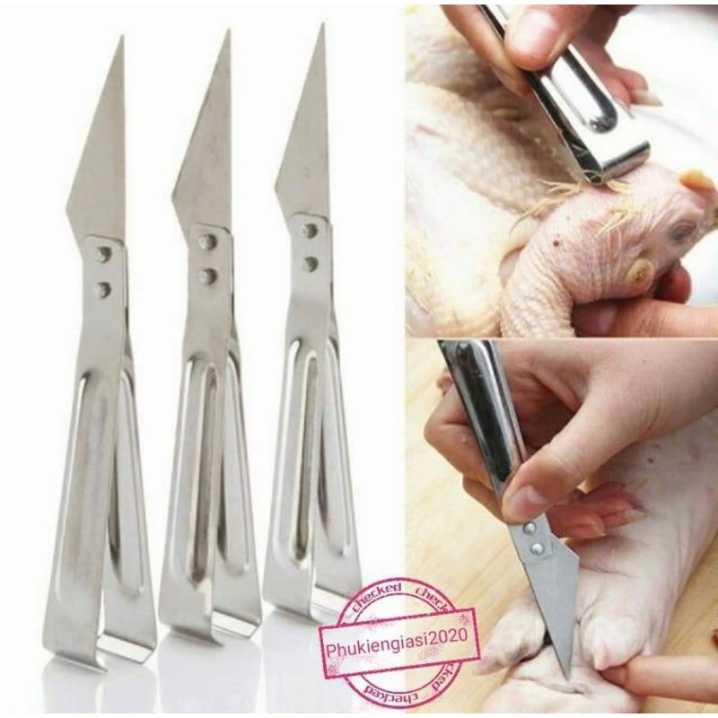 1 Dao nhíp nhổ lông gà vịt làm lòng mề 2in1