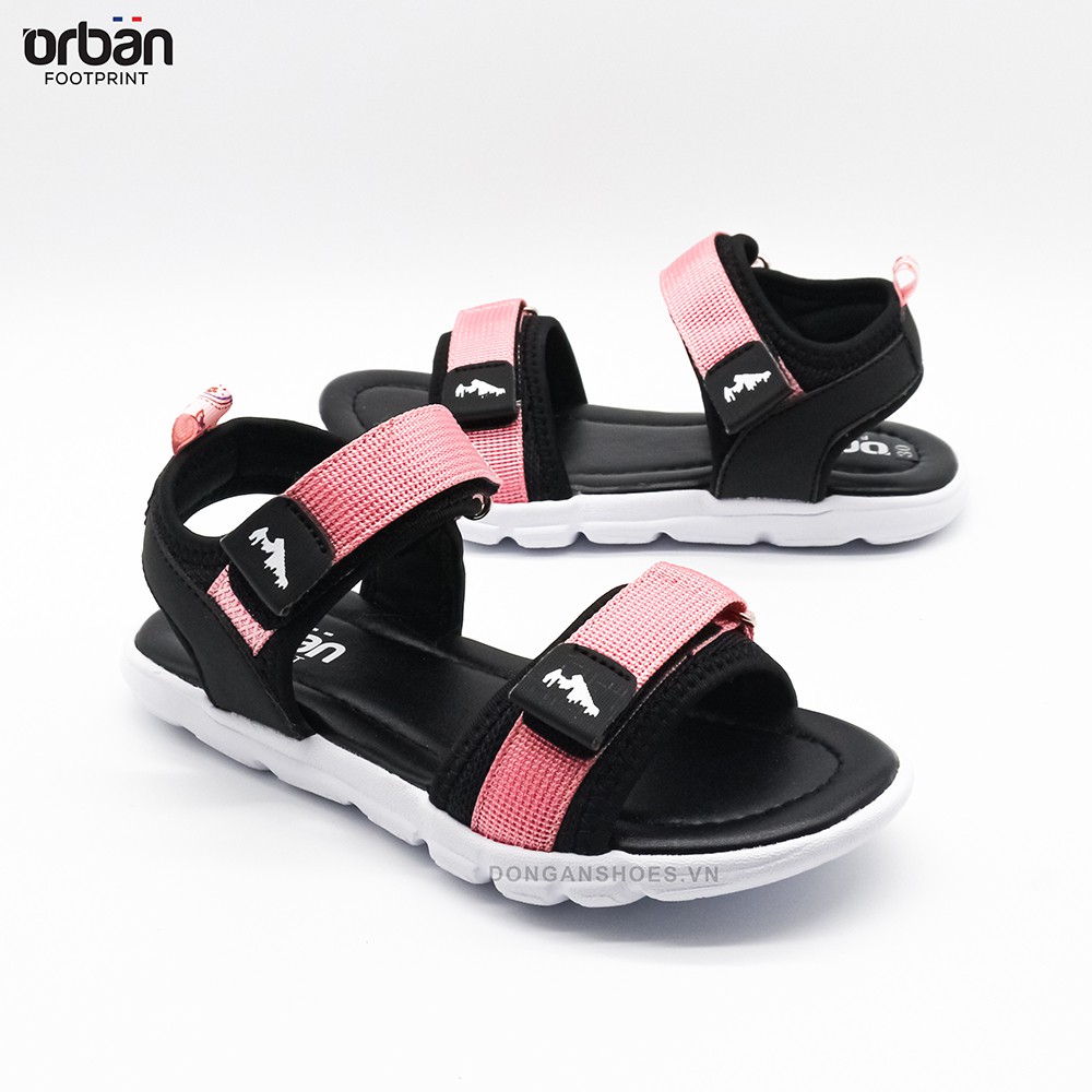 Dép sandal cao cấp cho bé urban sd2104 full màu đỏđenhồng