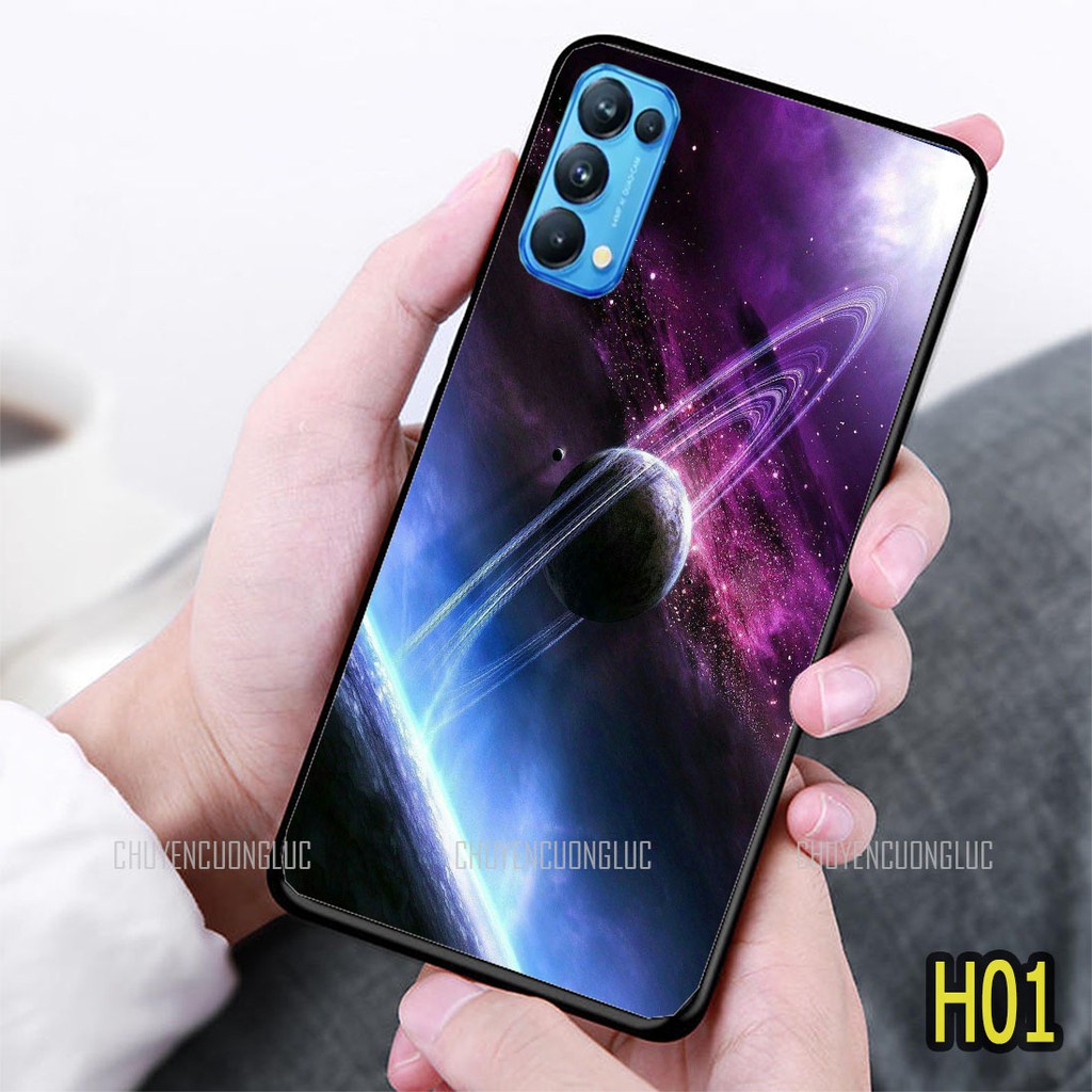 [HOT] Ốp lưng kính oppo reno 4, reno 4 pro 4G/5G,reno 5,reno 6z 5g mặt lưng ép kính chống bể hình galaxy