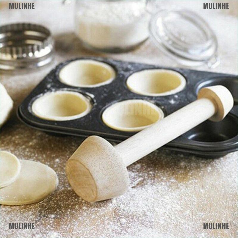 Khuôn Làm Bánh Tart Trứng Hai Mặt Bằng Gỗ DIY