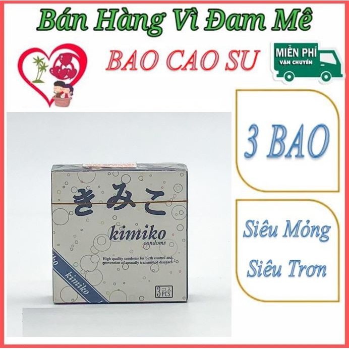 [Giá Sốc] BCS.bao cao su kimiko nhật bản (bcs)✔️