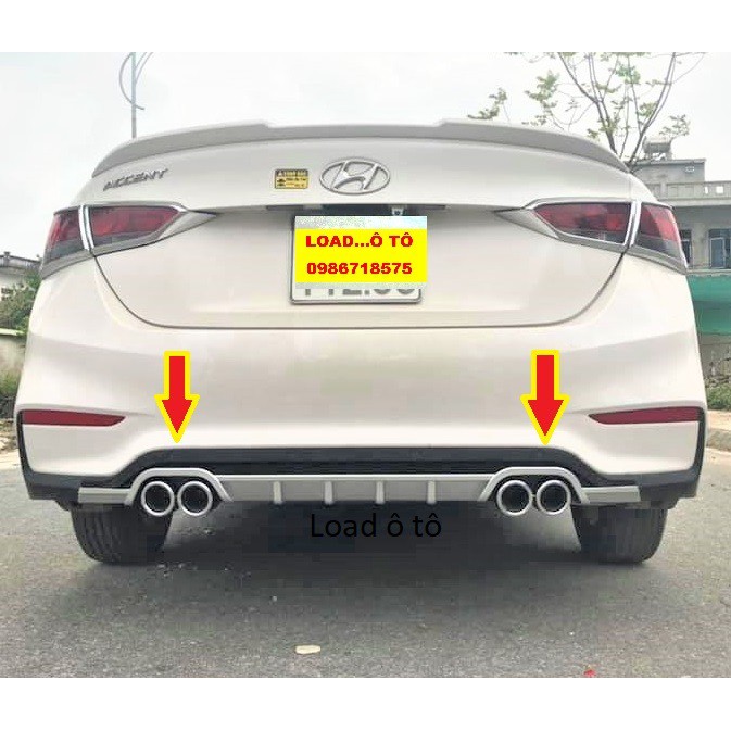 Líp Pô Chia, Lippo Chia Xe Huyndai Accent 2018-2021 Mẫu 4 Pô Cao Cấp Nhất Thị Trường