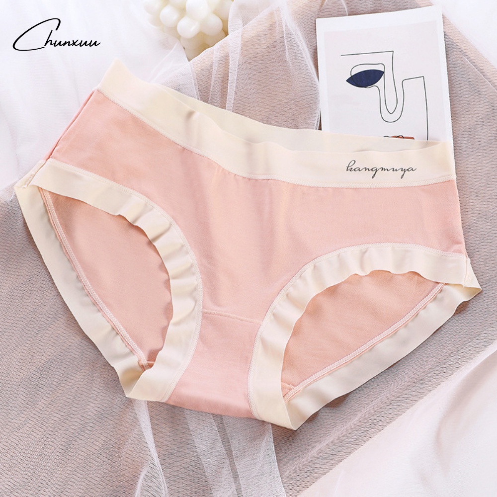 Quần lót nữ cotton bo viền cạp chun êm ái dễ chịu, chất vải thoáng mát ChunXuu QC121