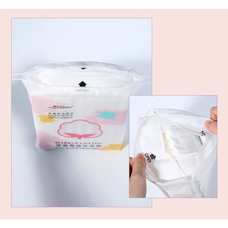 Bông tẩy trang Lameila gói 222 miếng - Vanieta Cosmetics