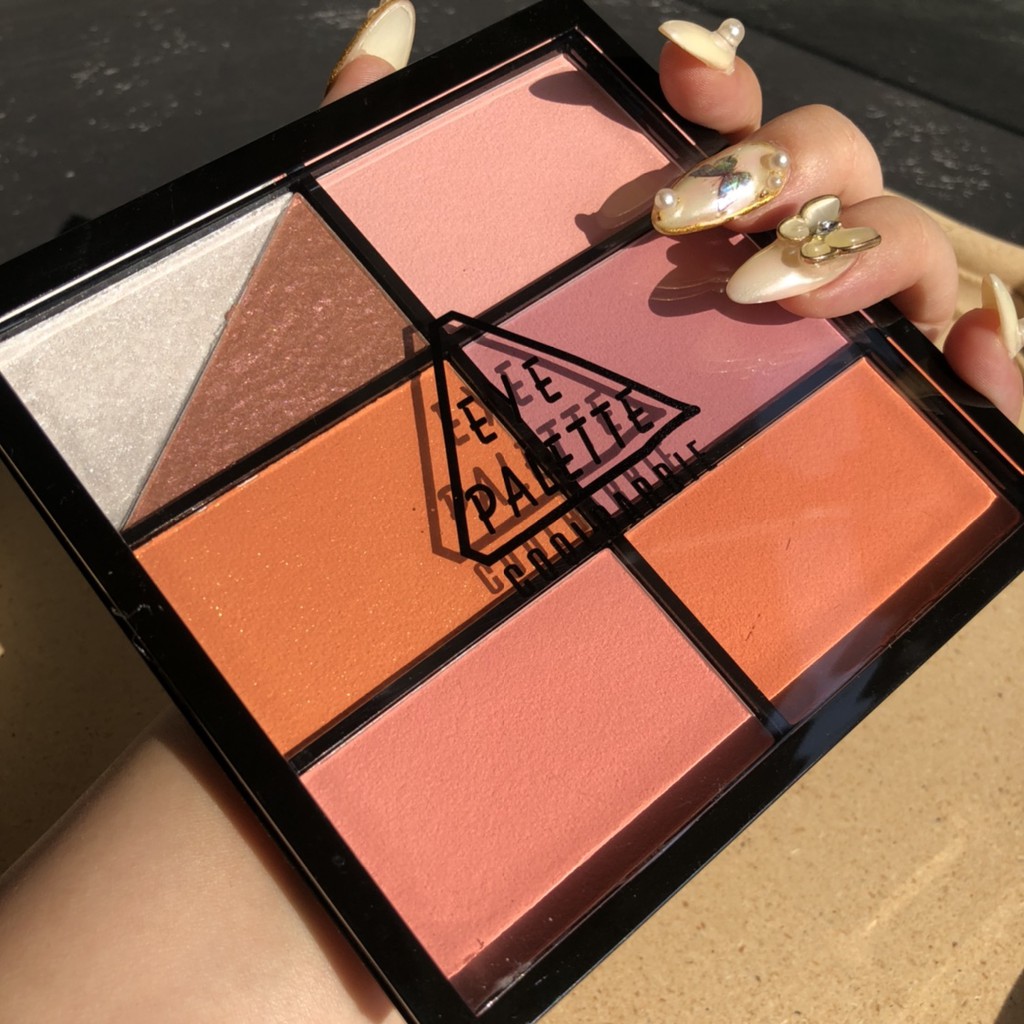 (C1) Bảng Phấn Má 5 Màu + 2 Màu Bắt Sáng Tạo Khối Đa Năng Cool Barbie | BigBuy360 - bigbuy360.vn