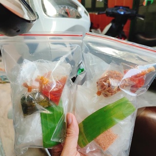 Bánh tráng sate mỡ hành - hành phi - tắc - trứng cút