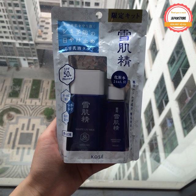 Kem chống nắng dạng sữa💖FREESHIP💖Chống nắng Nhật Bản Kose Sekkisei Skincare UV Milk SPF50+/PA++++  bảo vệ da | BigBuy360 - bigbuy360.vn