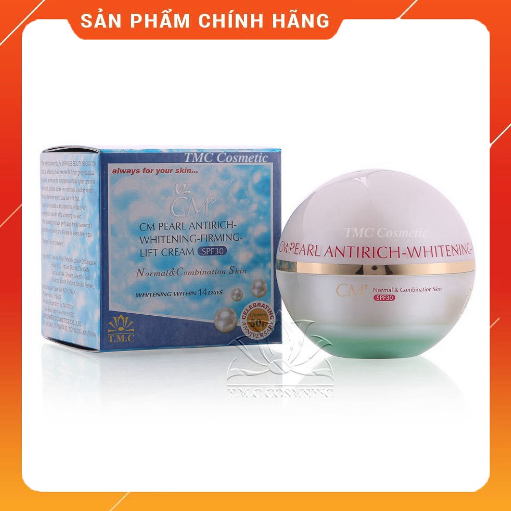 Kem dưỡng da CM ngọc trai Pearl Antirich Whitening- Firming- Lift Cream SPF30