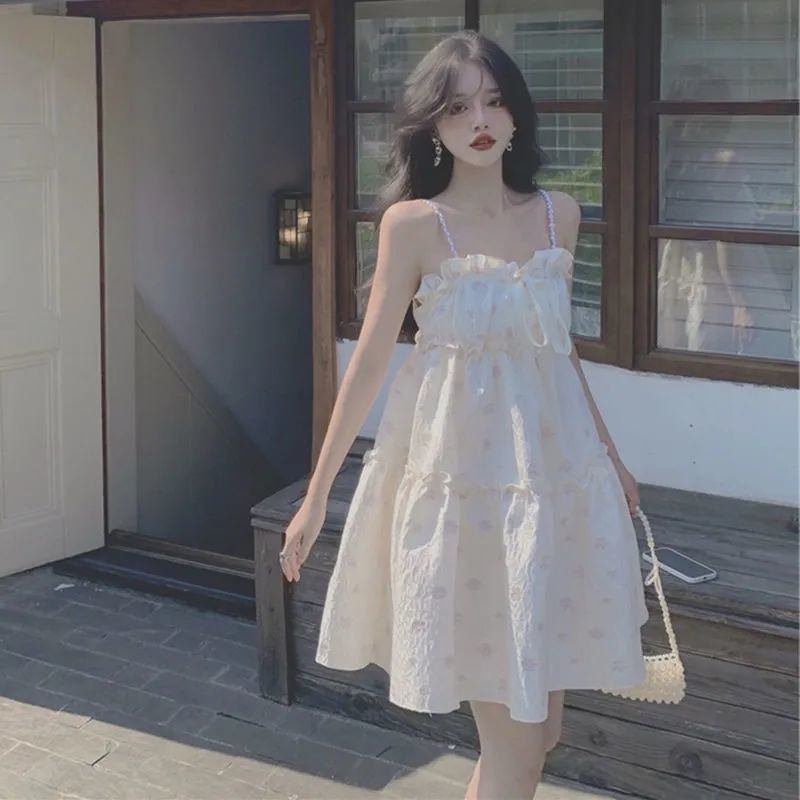 Đầm Hoa Form Rộng Phong Cách Hàn Quốc Xinh Xắn Cho Nữ