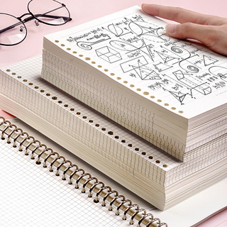Set 60 tờ giấy gắn sổ khổ A5/B5 với 20/26 lỗ xinh xắn dùng thay thế tiện lợi