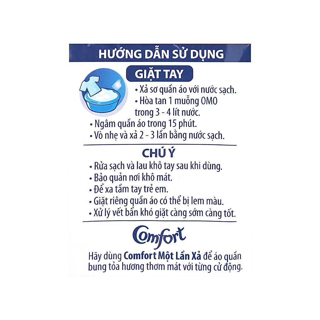 Bột giặt OMO Tinh dầu thơm 360g