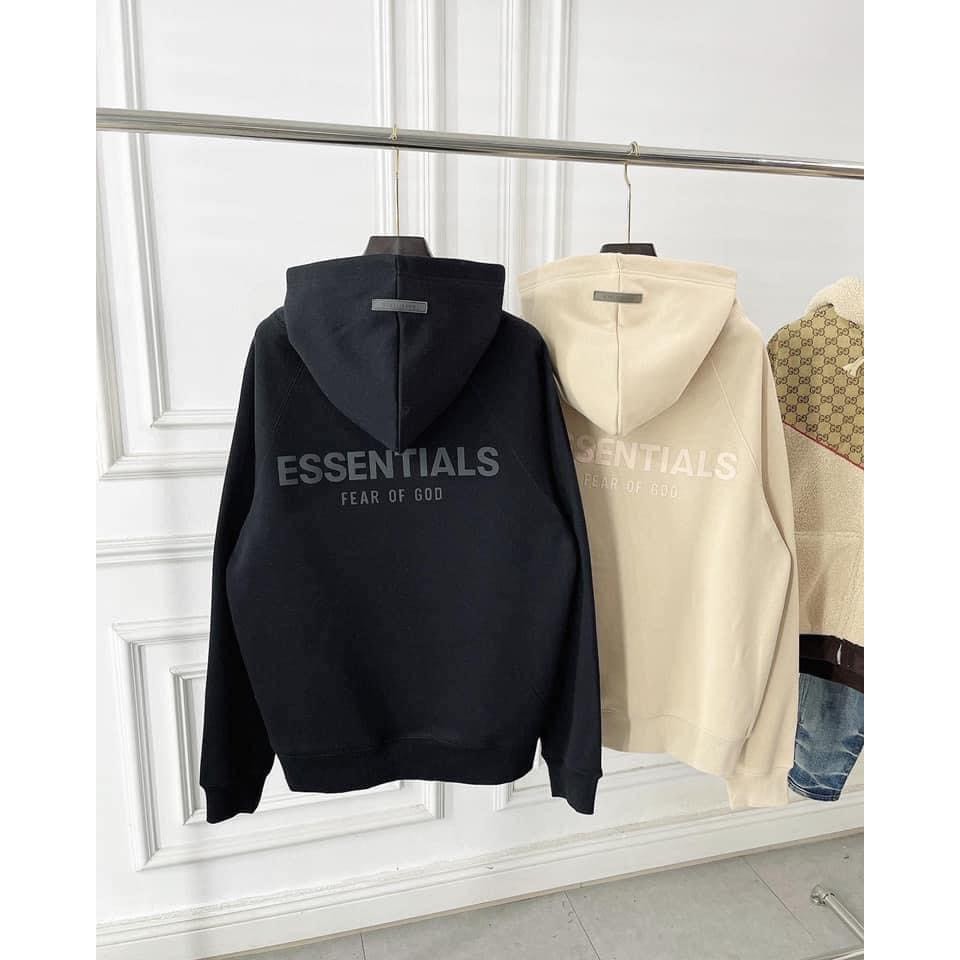 Áo Hoodie Essentials phiên bản 2021 chữ in nổi cao su sau lưng chất nỉ cotton dày dặn | BigBuy360 - bigbuy360.vn
