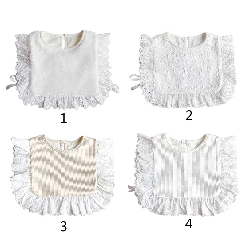 Yếm Cotton Mềm Phối Ren Kiểu Công Chúa Dễ Thương Cho Bé Gái
