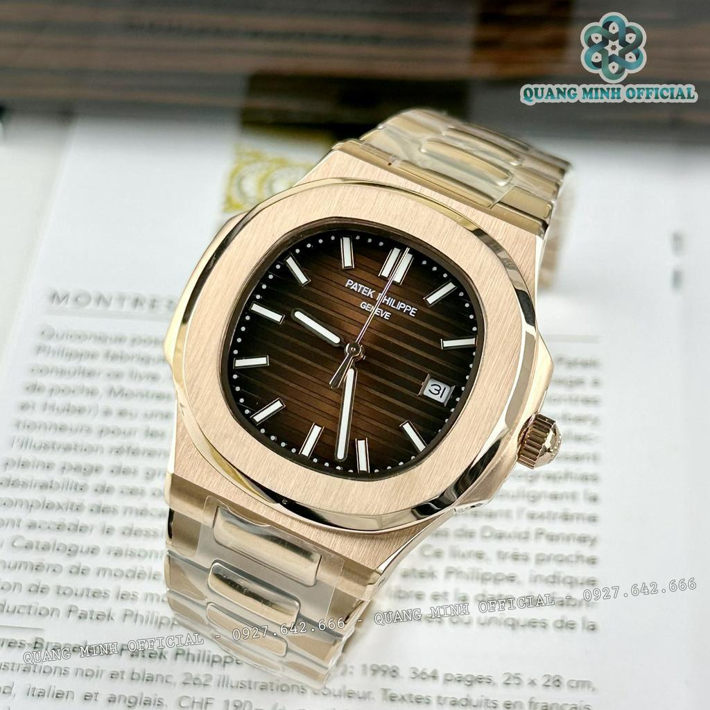 Đồng hồ cơ nam Patek Philippe Nautilus máy nhật, mẫu huyền thoại cơ tự động automatic size 40mm