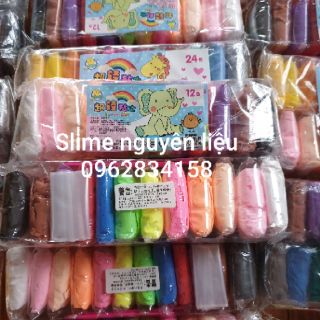 Đất set 💐FREESHIP 💐 Đất nặn 12 màu 24 màu , đất sét softclay, đất set siêu nhẹ