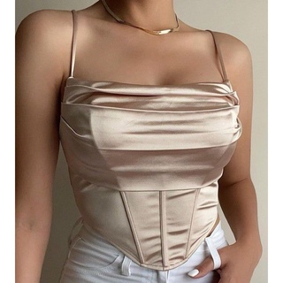 Corset hai dây nhún ngực