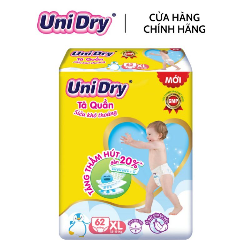 🤗HCM🤗 TẶNG BALO 👉 Tã quần / tã dán Unidry  có vạch chỉ thị thay tã  M76 / L68 / XL60 / XXL54