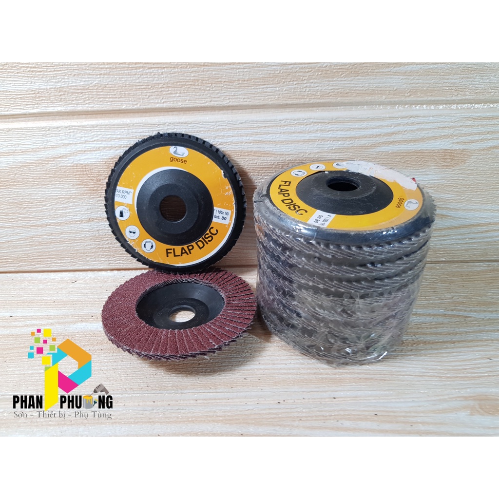 BÁNH NHÁM XẾP FLAP DISC 100 * 16mm 13000 VÒNG/ PHÚT