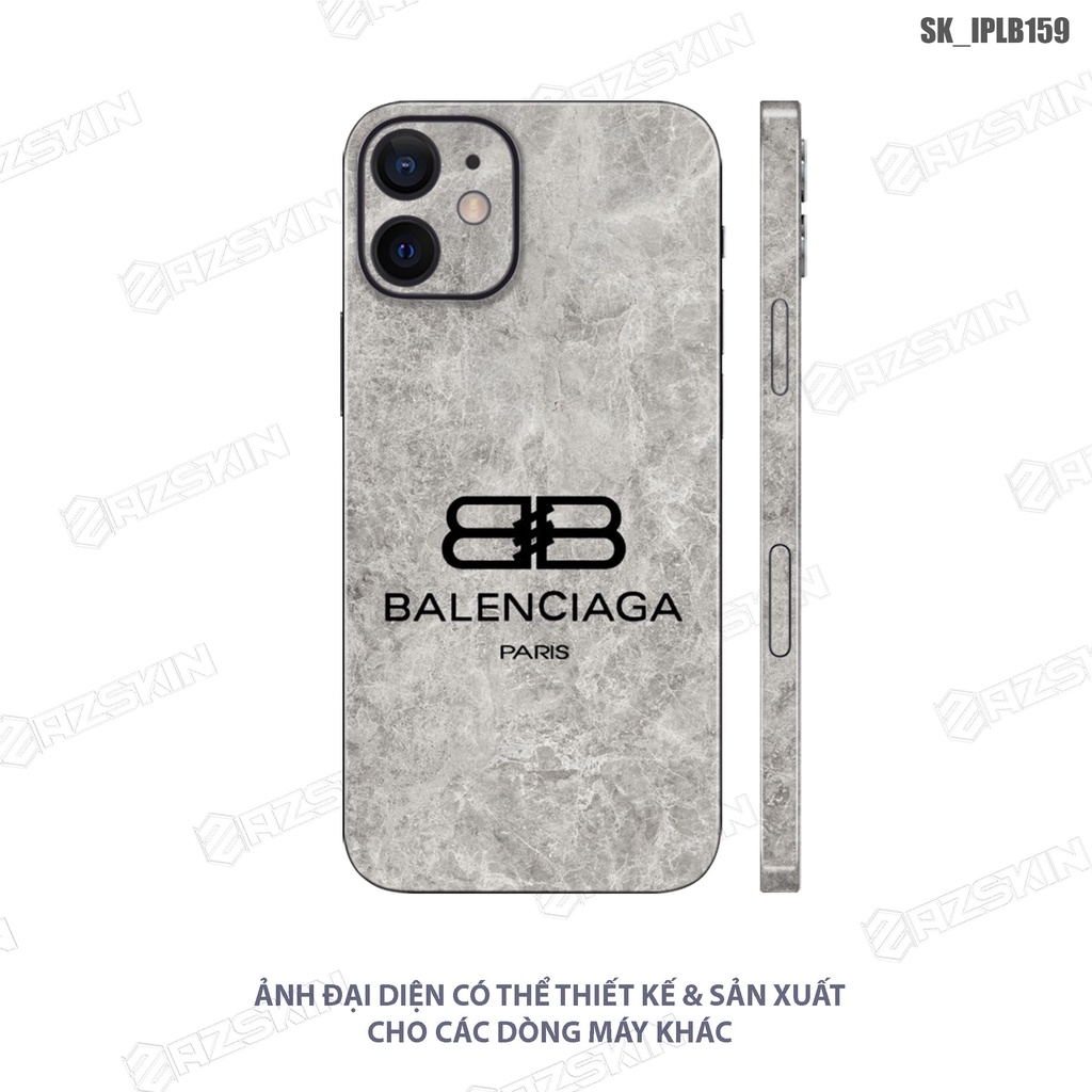 Miếng Dán Skin Hình Balenciaga IP X/11/12/13/14 Pro Max |SK_IPLB159| Chất Liệu Cao Cấp, Chống Nước, Dán Full Lưng Viền