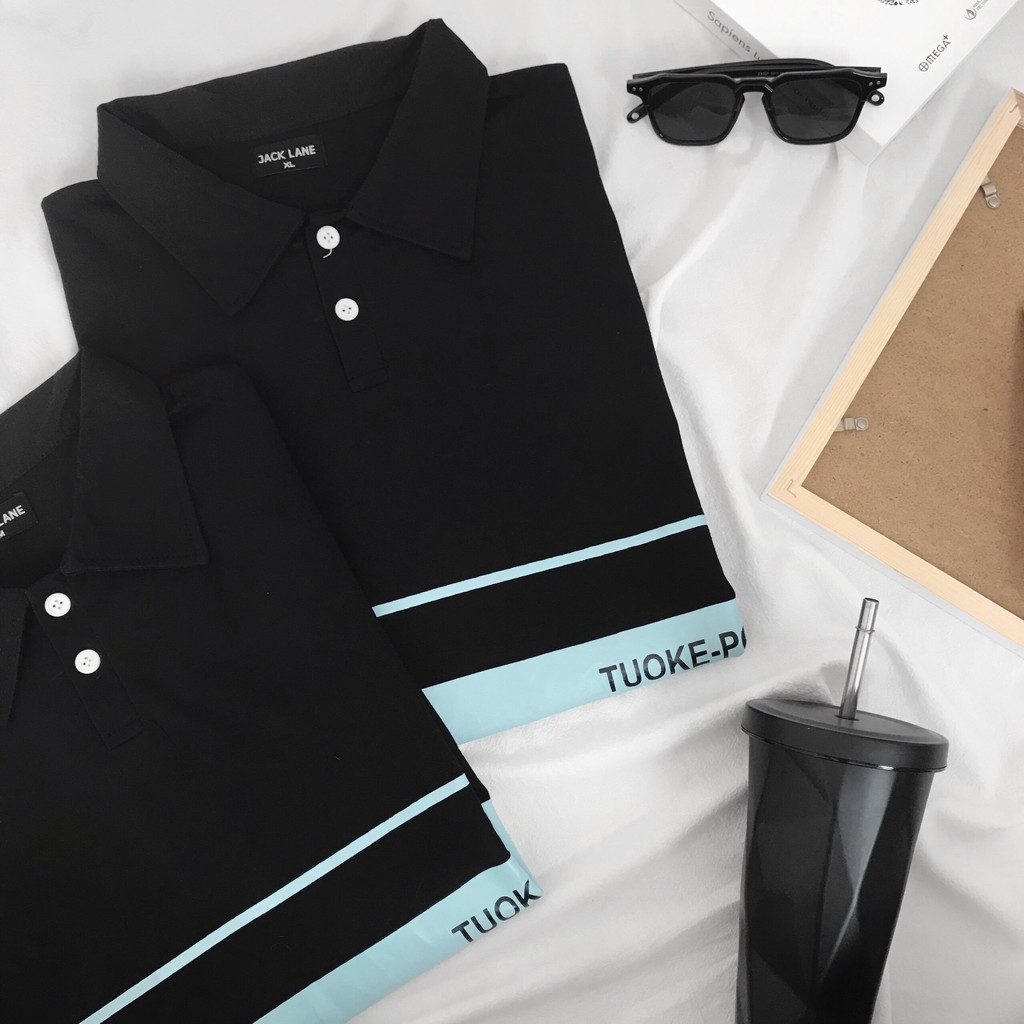 Áo Polo Oversize POOF, JACKLANE, Áo polo cộc tay Unisex Jack Lane | BigBuy360 - bigbuy360.vn