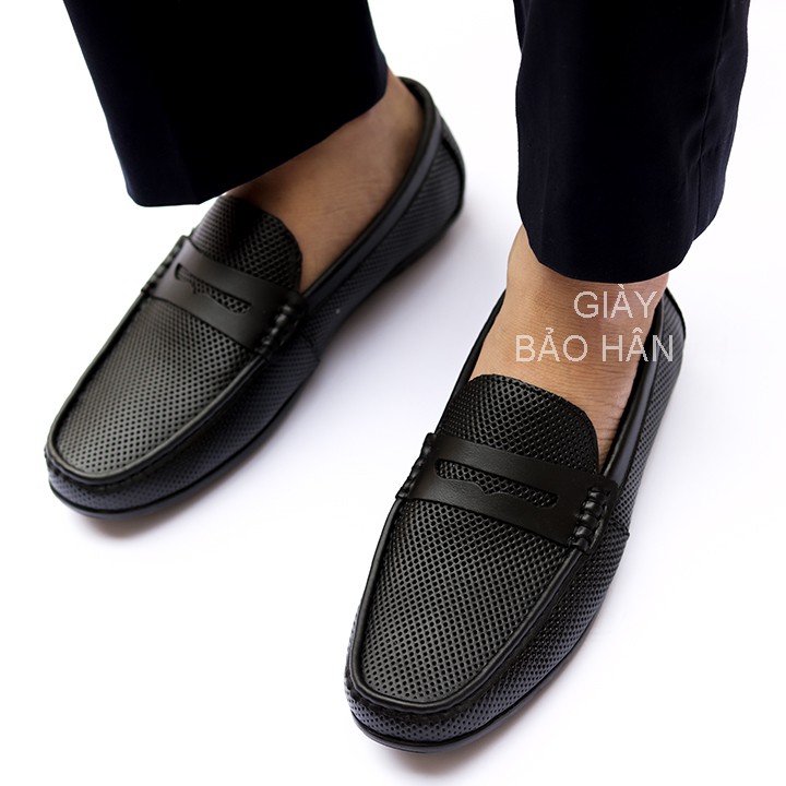 Giày Lười Nam Da Mềm Xuất Dư, Giày Driver Shoes - Da Bò, Mã GL66.