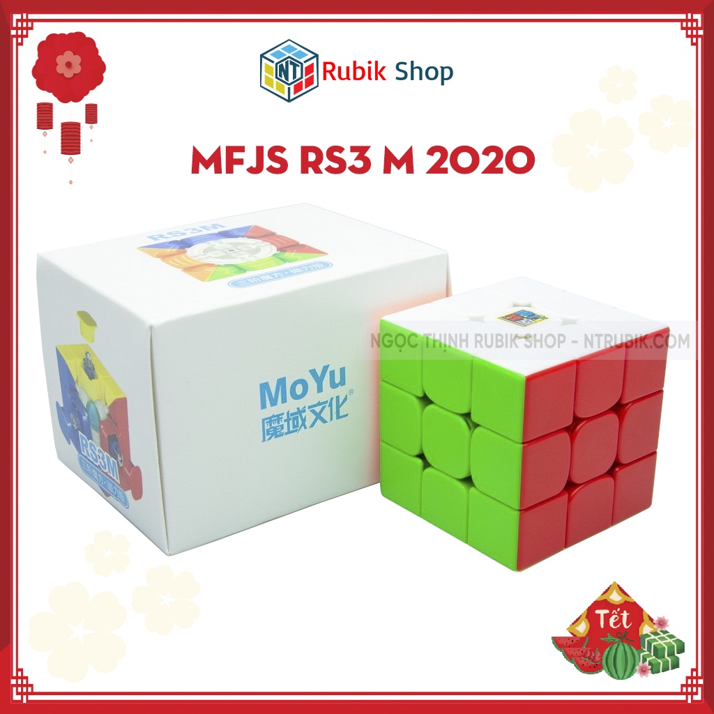 [Mã 155LIFESALE giảm 8% đơn 99k] Rubik 3x3x3 MFJS RS3 M 2020 Stickerless Rubik Nam Châm (Hãng Mod Nam Châm)