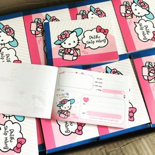 Combo 5 quyển phiếu ship hàng kitty
