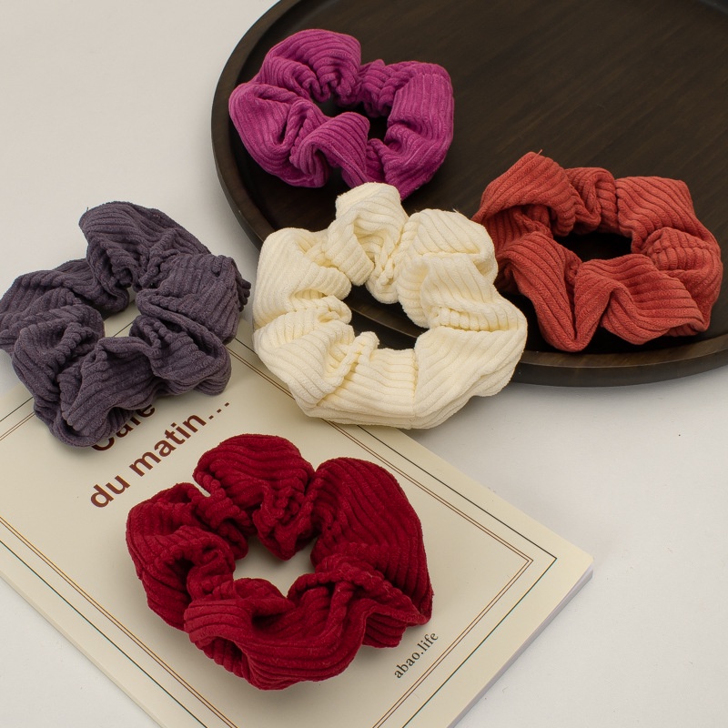 (0687) Scrunchies Chun Buộc Tóc Vải Thun Gân Co Dãn Vintage